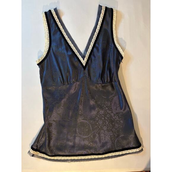 THE LIMITED Vintage Y2K Silk Crochet Sleeveless V-neck Camisole Tank - Picture 3 of 10